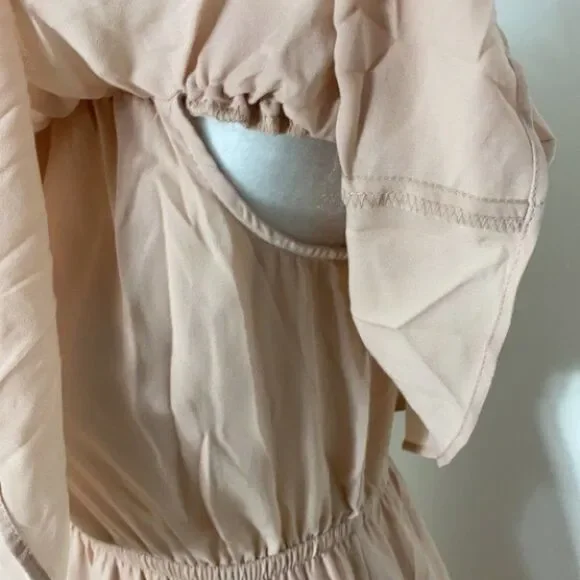 NEW Show Me Your MuMu Hacienda Formal Bridesmaid Maxi Dress Cream Size Medium - Picture 7 of 12